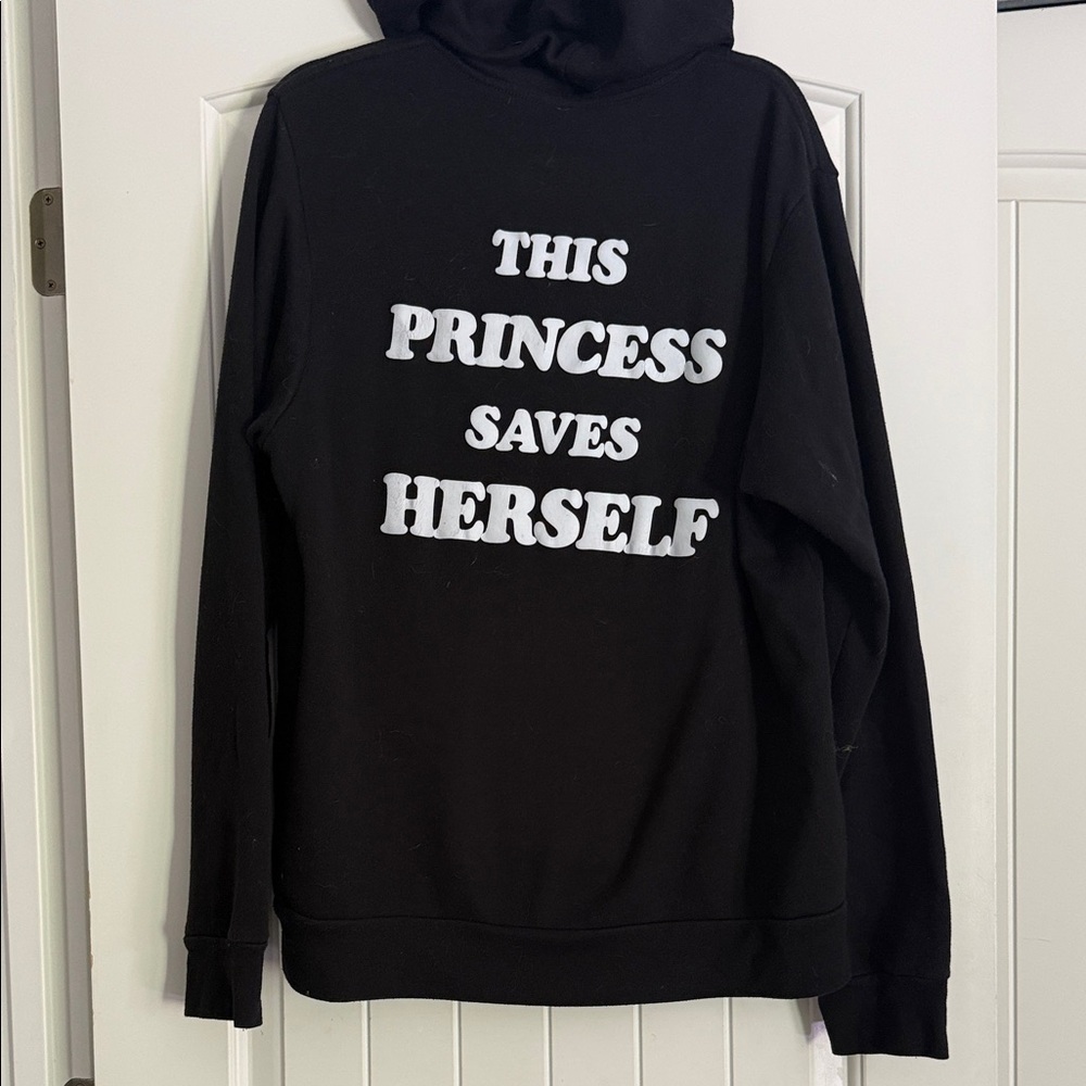No Prince Charming Black Hoodie